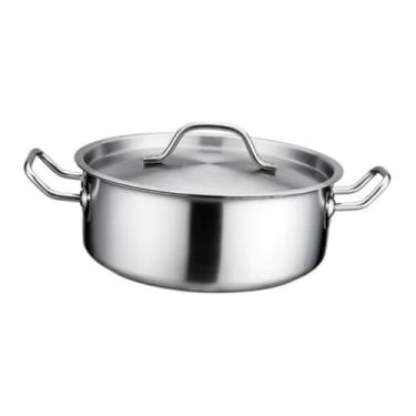 Imagem de MAGICLULU panela quente com divisória panela quente shabu shabu panela quente yang panelas de aço inoxidável panela de indução extra grosso utensílios de cozinha pote de pato mandarim