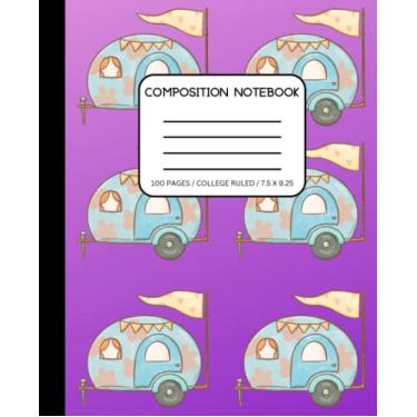 Imagem de Caderno de composição - campista em forma de gota - roxo: diário de caderno de papel pautado universitário: adolescentes, estudantes, adultos, mães, mulheres