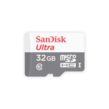 Imagem de SanDisk Cartão Ultra MicroSDHC de 32 GB Classe 10 (SDSDQUA-032G-A11A)