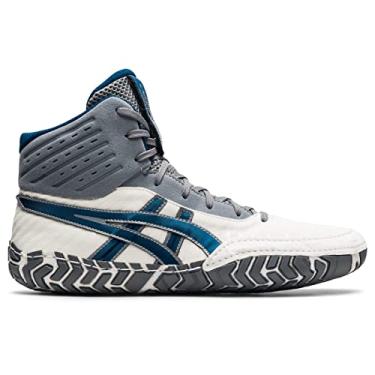 Imagem de ASICS Men's Aggressor 4 Wrestling Shoes, 5, White/MAKO Blue