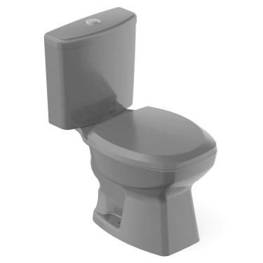 Imagem de Kit 3 Vaso Sanitários com Caixa Acoplada e Assento Soft Close Thema Incepa Preto Brilhante