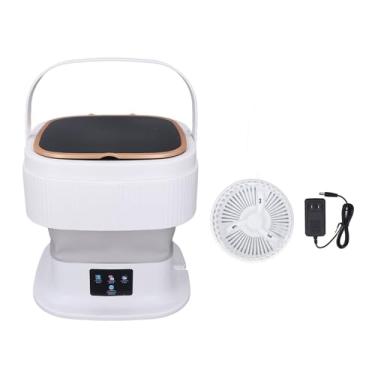 Imagem de Mini Lavadora de Roupa 11,5L Com 3 Modos de Temporizador de Limpeza para Roupa íntima Máquina de Lavar Portátil Mini Lavadora Dobrável Com Mangueira de Drenagem (Plugue dos EUA)