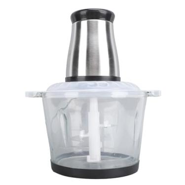 Imagem de Processador de Alimentos Elétrico, Picador de Alimentos Elétrico Multifuncional de 300W, Processador de Alimentos Portátil de Aço Inoxidável 3L SUS para Carne Vegetais Nozes