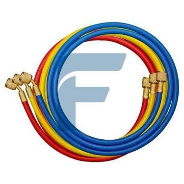 Imagem de Jogo de 3 Mangueiras para Manifold EOS 1,5m R410 a 5/16 e 1/4 Fêmea C1