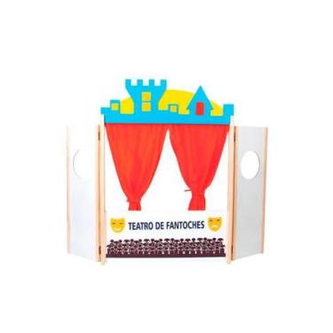 Imagem de Brinquedos Educativos - Teatro de Fantoches 86x62x5cm - Sonho de Crian