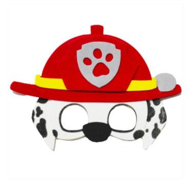 Imagem de Mascara Festa Patrulha Canina Marshall Decoração resistente - Piffer