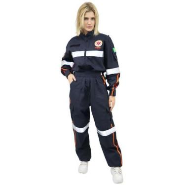 Imagem de Macacão Samu Feminino - DEMORGAN, Marinho, GG