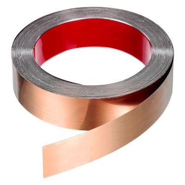 Imagem de HARFINGTON Moldura de acabamento de parede de 12 m x 4 cm, moldura de acabamento autoadesivo de aço inoxidável, acabamento de tira de metal para parede, teto, armário, azulejo, borda, ouro rosa