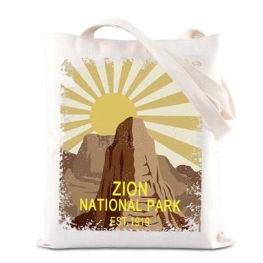 Imagem de ENSIANTH Bolsa sacola Zion National Park Utah State Vacation Gift Beehive State Tourist Shopping Bag Utah Zion Souvenir Gift, Bolsa Zion, Large