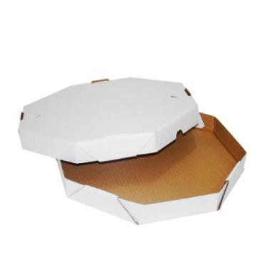 Imagem de Caixa de pizza oitavada de 35cm fardo com 25 unid - prata embalagens