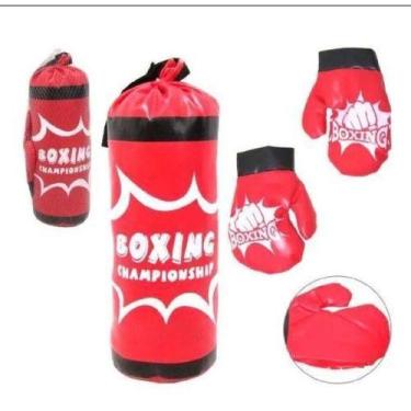 Imagem de Kit Completo De Boxe Muay Thai Infantil Saco Pancadas E Luvas Kit Comp