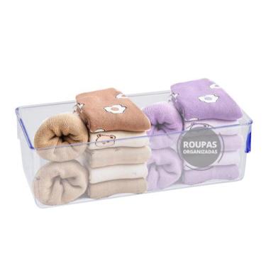 Imagem de Organizador De Gavetas Transparente Acrilico Meia Calcinha - Plastutti