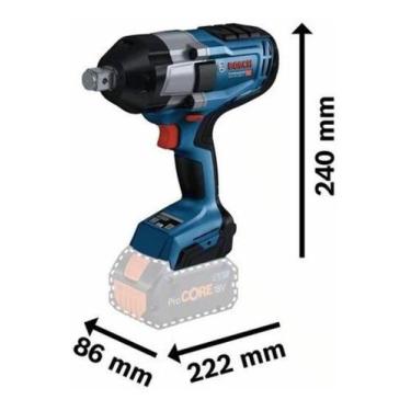 Imagem de Chave De Impacto Bateria 1050nm Gds 18 V-1050h 3/4 18v S/bat - BOSCH