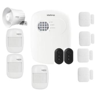 Imagem de Kit Alarme Intelbras Residencial Comercial 7 Sensores 24 Net Via App