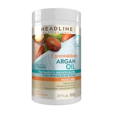 Imagem de Máscara Argan Oil - Nutrição, Repõe Lipídios e Recupera a Maciez - HEADLINE Especialidades - 800g