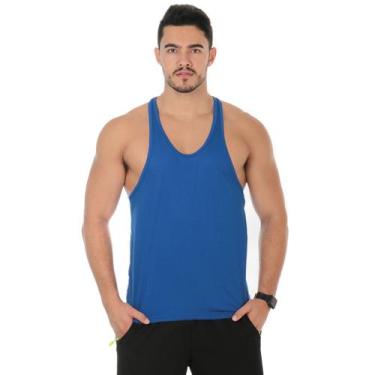 Imagem de Camiseta regata cavada masculina estilo nadador treino academia - DuMi