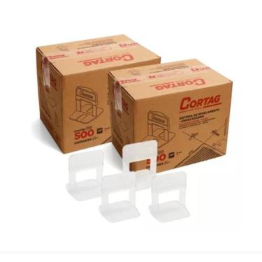 Imagem de Nivelador De Piso E Porcelanato Espaçador Cortag 1000 Peças 1mm, 1,5 m