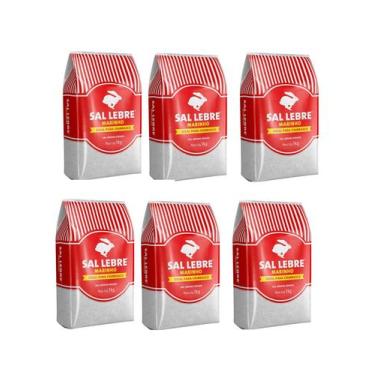 Imagem de Pack Com 6x Sal Grosso Lebre 1kg