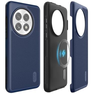 Imagem de TUDIA MergeGrip [Compatível com Magsafe] Capa para OnePlus 13 5G (2025) - [Teste de queda de grau militar] Capa de telefone fina resistente à prova de choque de camada dupla - Azul índigo