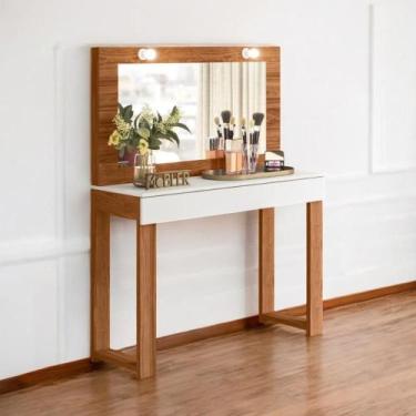 Imagem de Escrivaninha Penteadeira Angel Cinamomo Branco - CasaH