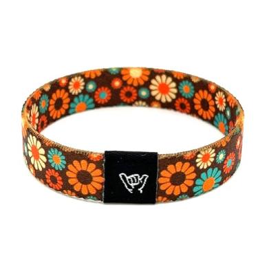 Imagem de Hang Loose Bands - Pulseira Southwestern para homens, mulheres e adolescentes - Estampa tribal confortável e Boho - Pulseira reversível estilo ocidental, Medium: 7.5" (for large wrists), Material de