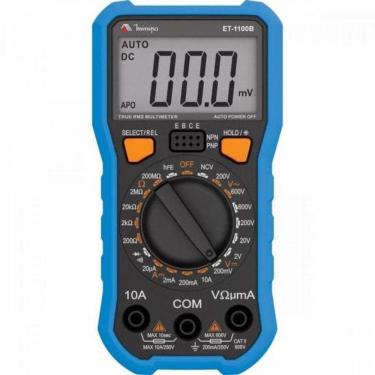 Imagem de Multimetro Digital Minipa Et-1100b Azul-preto