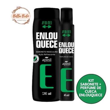 Imagem de KIT ENLOUQUECE COM SABONETE INTIMO MASCULINO 210ml E PERFUME DE CUECA 