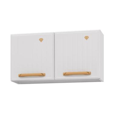 Imagem de Armário de Cozinha Aéreo de Aço com 2 Portas 70cm Multimóveis CR20357