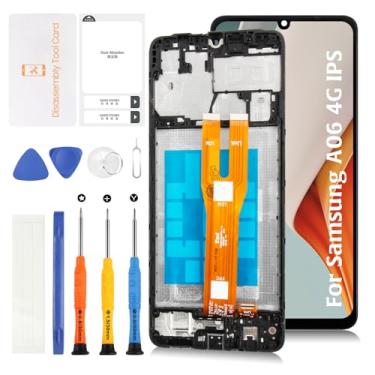 Imagem de Olivechard Original A06 A065F/A065M Tela LCD OEM + Moldura Azul para Samsung Galaxy A06 A065F/M 17.0 cm Tela LCD Substituição Touch Digitalizador Kit de Montagem