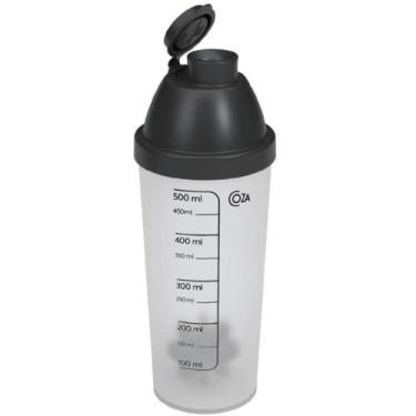Imagem de Shakeira Nutri 500ml com Misturador e Tampa Preta - 13154/0008 - COZA