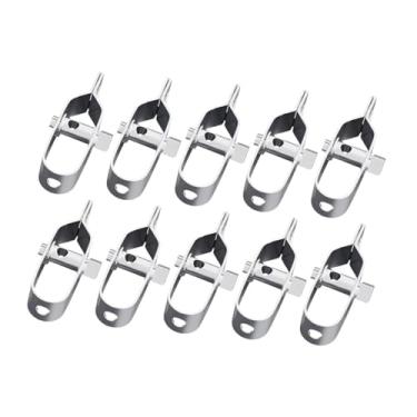 Imagem de ＫＬＫＣＭＳ Kit de conectores para filtro de cerca elétrica, 10 peças, tensores de corda portáteis, tensor de malha de arame manual para serviço pesado para cerca, 120mm