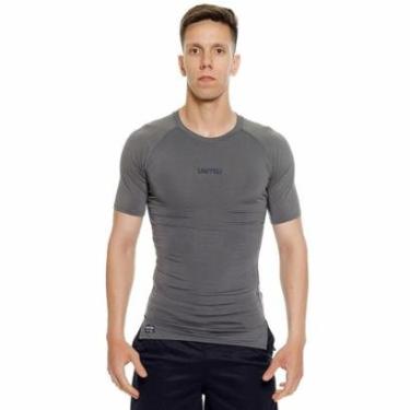 Imagem de Camiseta United performance de compressão térmica Manga Curta Proteção Solar UV 50+-Masculino