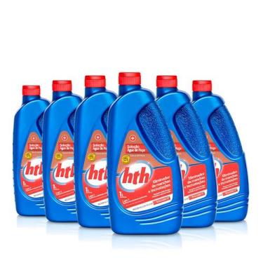 Imagem de Kit 6 Solução de Água de Poço Hth Para Piscina Elimina Manchas e Incru