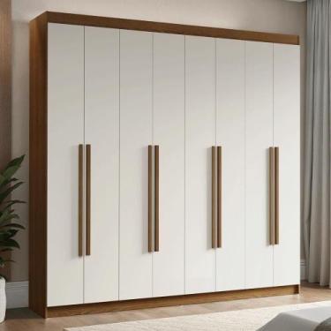 Imagem de Guarda-roupa Casal 8 Portas Batentes Venus Madesa Rustic.