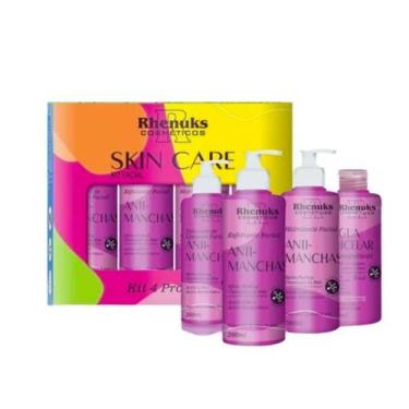 Imagem de Kit Skincare Clareador Anti Manchas EFEITO PEELING Completo Rhenuks