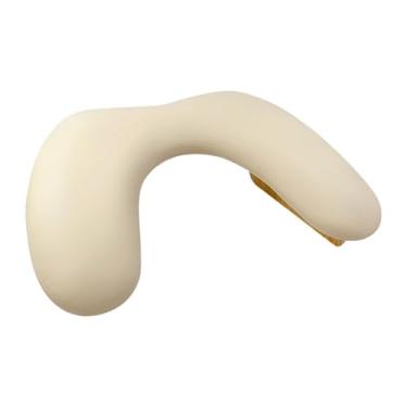 Imagem de FashionCha Almofada para Apoio de Braço E Unhas, Almofada para Apoio de Mãos, Base de Madeira, Suporte de Esponja Embutido, Almofada para Arte em Unhas, Almofada, Leite Branco