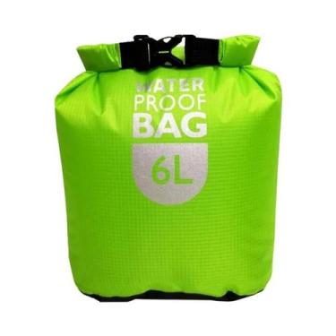 Imagem de Saco seco impermeável 6l/12l/24l, saco leve pequeno para caiaque, nata