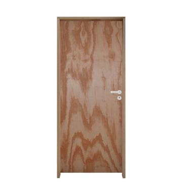 Imagem de Porta Lisa Mescla Batente Ecológico 11 Cm Fechadura Externa Cromada 62 X 2.10 Esquerdo...