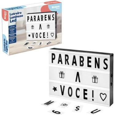 Imagem de Painel Letreiro Luminoso Light Box Letras/Números/Símbolos - Western