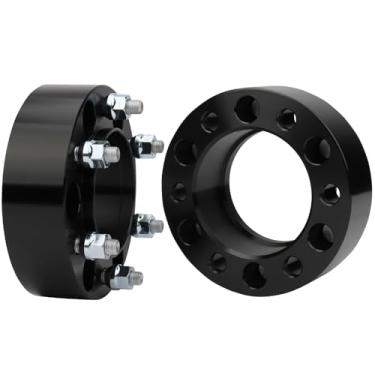 Imagem de IRONTEK Espaçadores hubcentric de 2 polegadas 6 x 5,5 (6 x 139,7 mm) 12 x 1,5 adaptadores de roda de furo do cubo de 106 mm para Toyota Tacoma/4Runner/Tundra/FJ Cruiser; para Lexus GX460 GX470