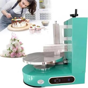 Imagem de Máquina semiautomática para alisar bolos de aniversário, máquina de esfregar creme de manteiga para bolos, máquina de esfregar gelado com revestimento suave, máquina de esmalte