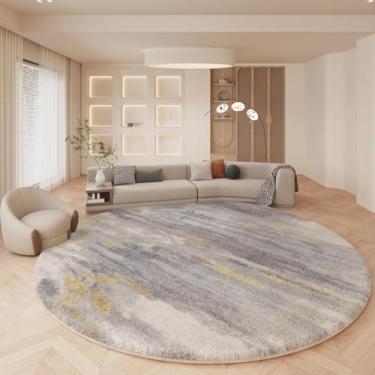 Imagem de Tapete redondo de vinil - azulejos de cimento imitação - antiderrapante sala de estar casa de banho cozinha espessura do chão 0,6 Mm-Set, 2, 200 * 200 cm