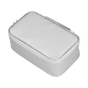 Imagem de Acouto Bolsa de Armazenamento de Certificado à Prova de Fogo Com Fechadura, Documento Multifuncional para Passaporte, e Mais (Prata)