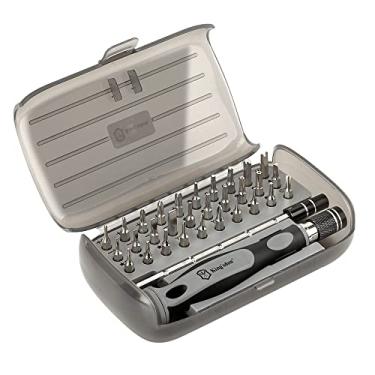 Imagem de Fongmore Conjunto de 30 chaves de fenda multifuncionais de precisão com estojo Phillips Torx U Y Hex Pentalobe conjunto de chaves de fenda magnéticas