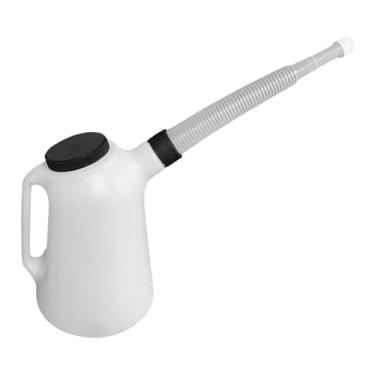 Imagem de QccHieUs Jarra medidora de óleo com tampa e bico longo, dispensador de óleo automotivo para carro, 1.2l 20cm X 12.5cm