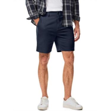 Imagem de Shorts masculinos JMIERR Slim Fit Hybrid Chino 18 cm com costura inter