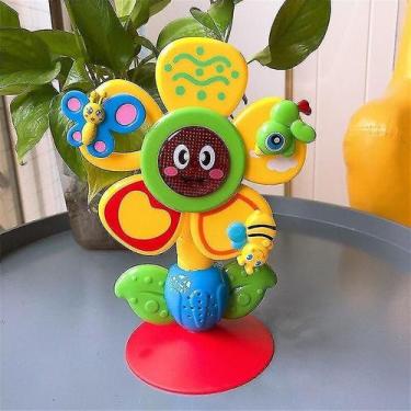 Imagem de Brinquedos de atividade do bebê mesa giratória de roda gigante ventosa