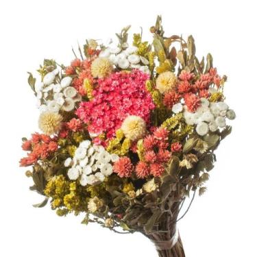 Imagem de Buquê Preservado Rústico Colorido I Flores Desidratadas - Pense Flores
