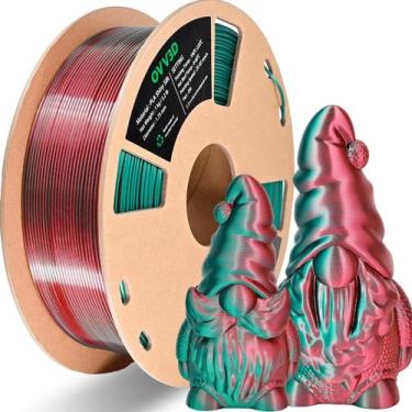 Imagem de Filamento PLA OVVNYXE OVV3D 1,75 mm de seda de dupla cor 1 kg