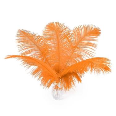 Imagem de Penas de avestruz Ballinger Orange 30-35 cm - 24 unidades para artesan